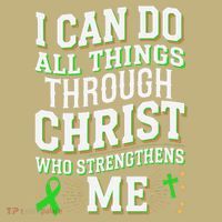 All Things Through Christ Spinal Cord Injury Awareness Kids T-Shirt thumb 2
