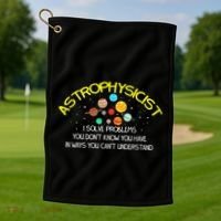 Astrophysicist Telescope Telescope Astronomer Stars Galaxy Golf Towel thumb 1