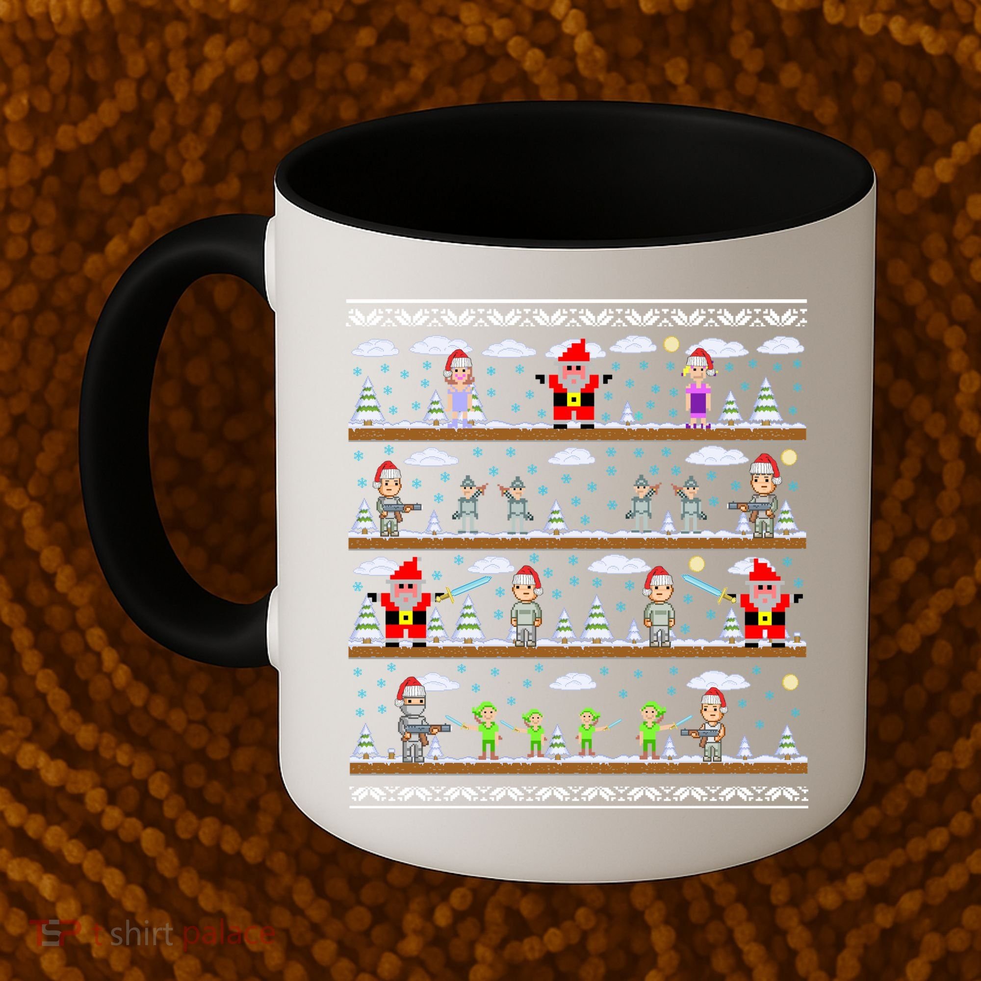 Attack of Christmas Gamer Ugly Christmas Sweater Coffee Mug