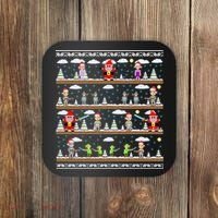 Attack of Christmas Gamer Ugly Christmas Sweater Coaster thumb 0