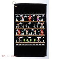 Attack of Christmas Gamer Ugly Christmas Sweater Golf Towel thumb 0