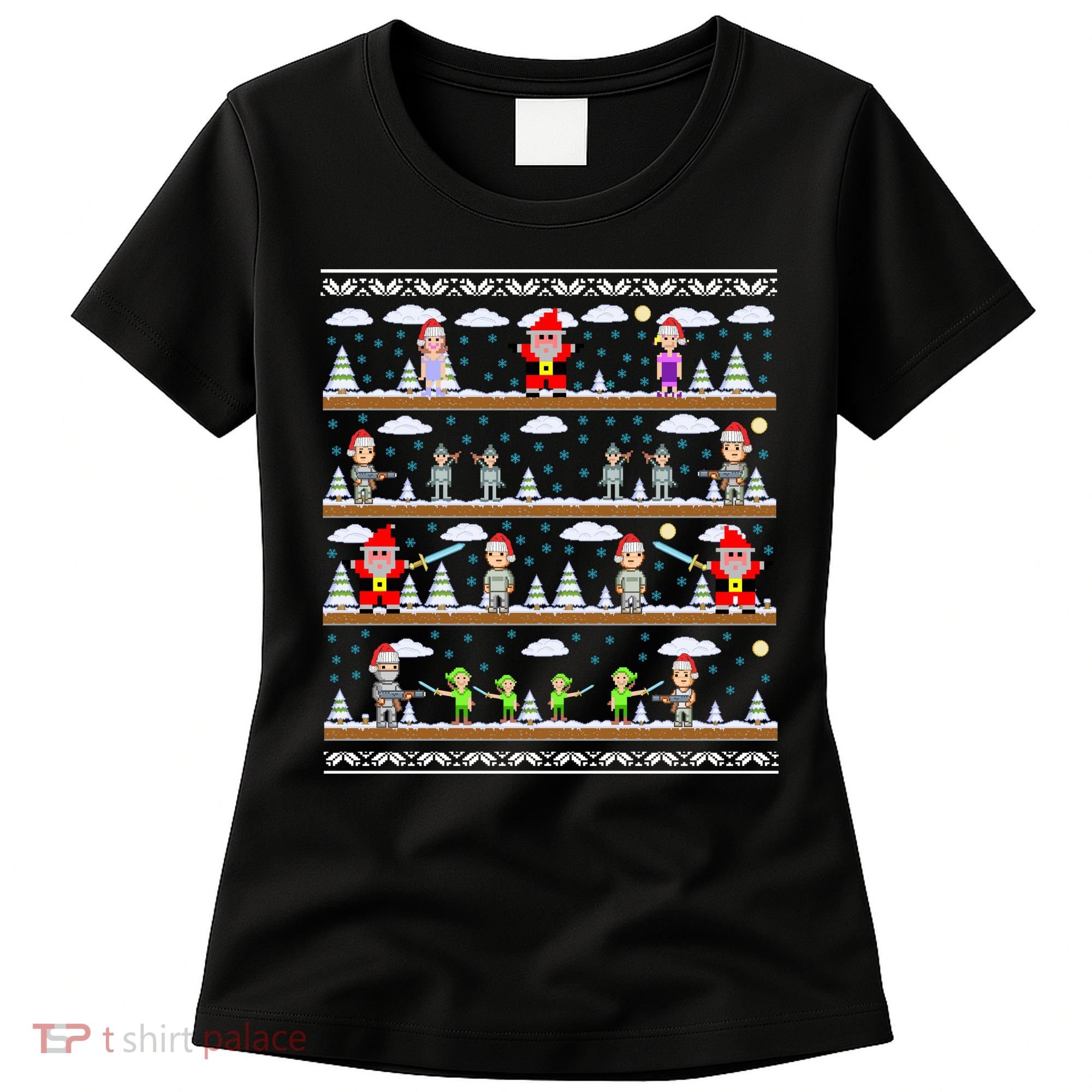 Attack of Christmas Gamer Ugly Christmas Sweater Women's T-Shirt