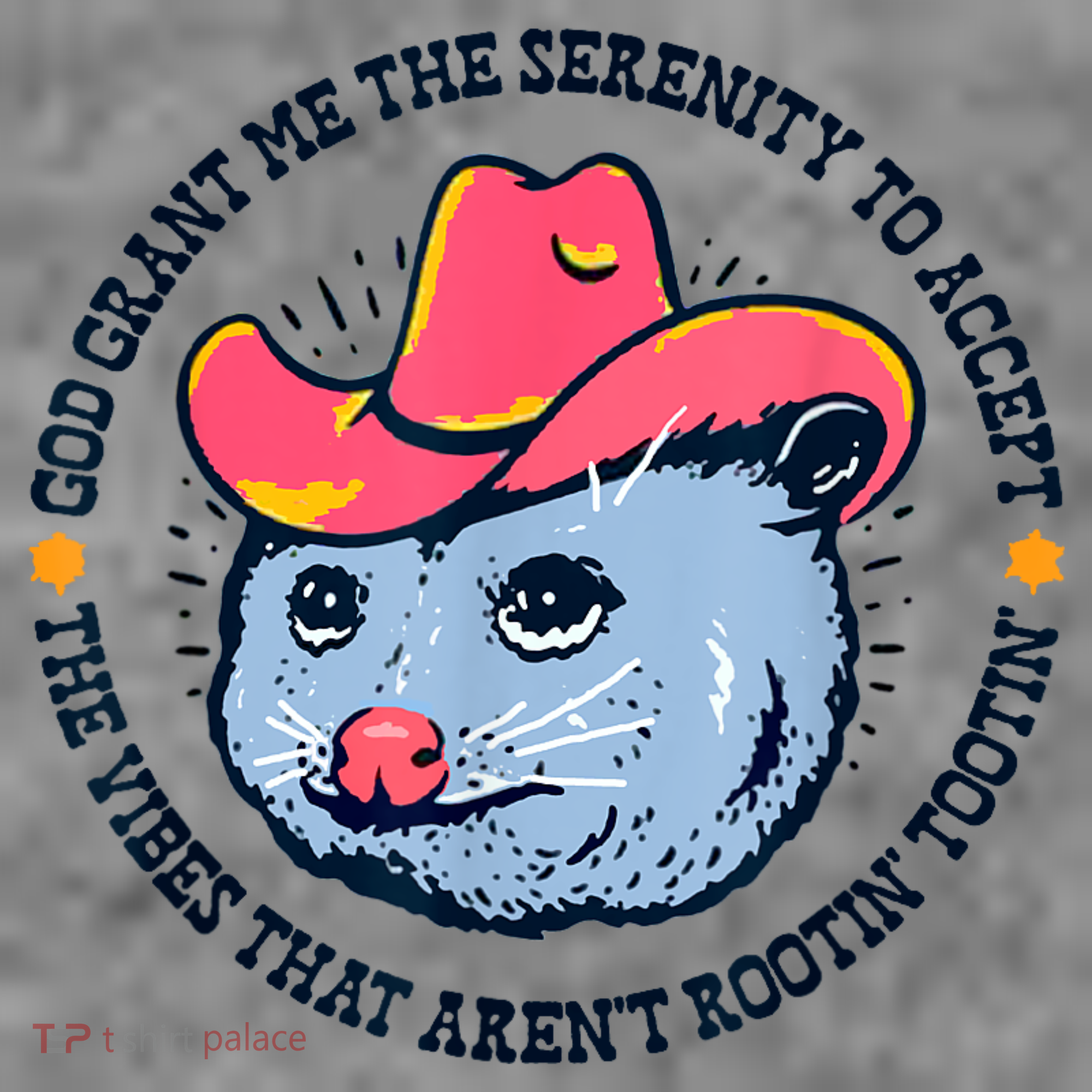 Accept The Vibes That Arent Rootin Tootin Funny Opossum Toddler Hoodie