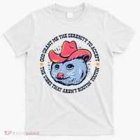 Accept The Vibes That Arent Rootin Tootin Funny Opossum T-Shirt thumb 0