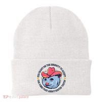 Accept The Vibes That Arent Rootin Tootin Funny Opossum Beanie thumb 0