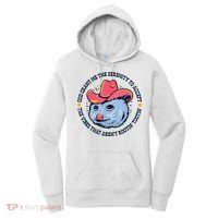 Accept The Vibes That Arent Rootin Tootin Funny Opossum Women's Hoodie thumb 0