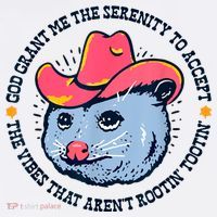 Accept The Vibes That Arent Rootin Tootin Funny Opossum Baby Bodysuit thumb 2