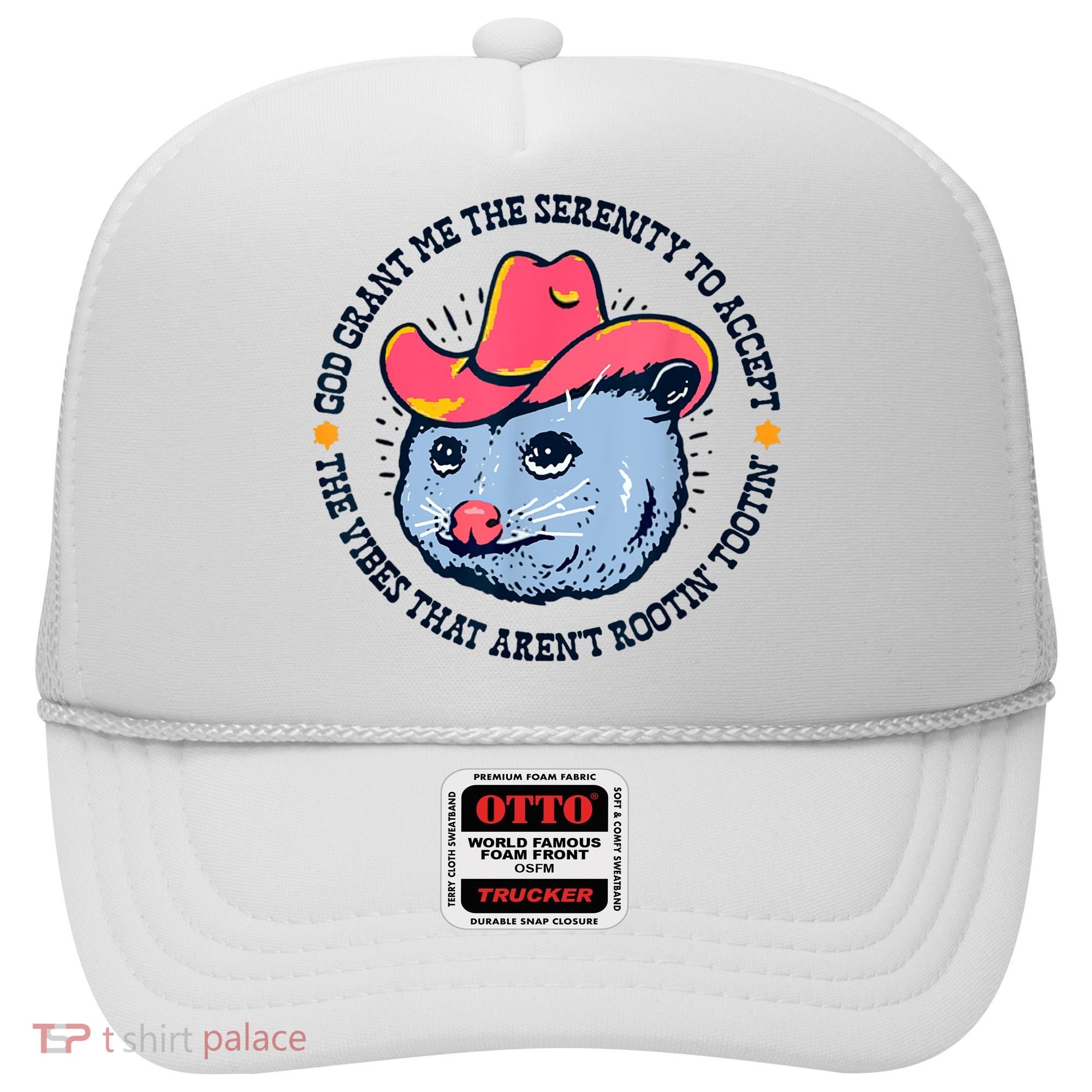 Accept The Vibes That Arent Rootin Tootin Funny Opossum Hat