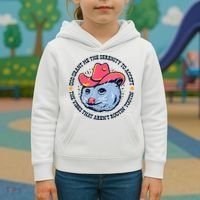 Accept The Vibes That Arent Rootin Tootin Funny Opossum Kids Hoodie thumb 3