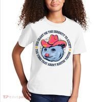 Accept The Vibes That Arent Rootin Tootin Funny Opossum Kids T-Shirt thumb 2
