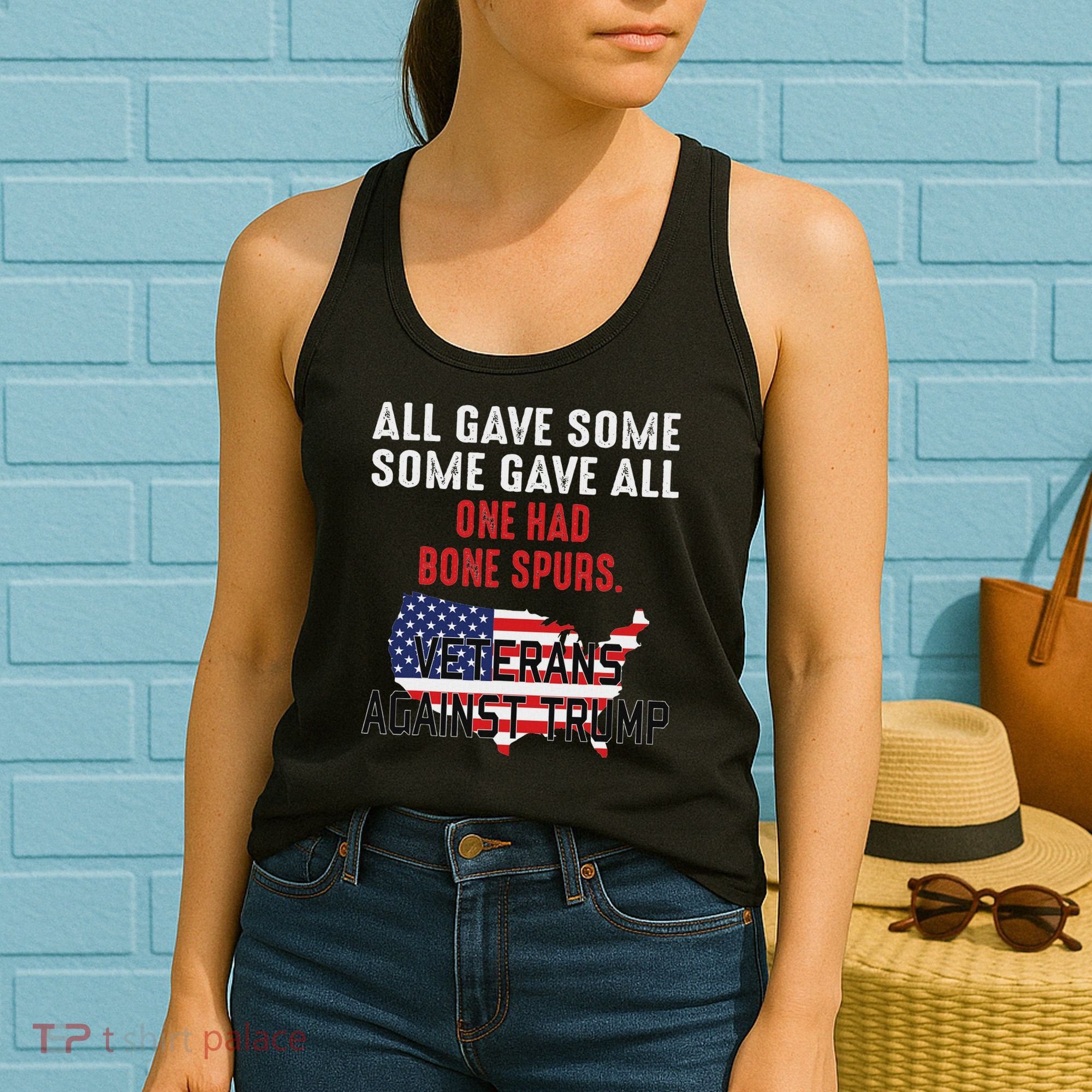 Anti Trump Veterans Against Trump Trump Sucks Women's Tank Top
