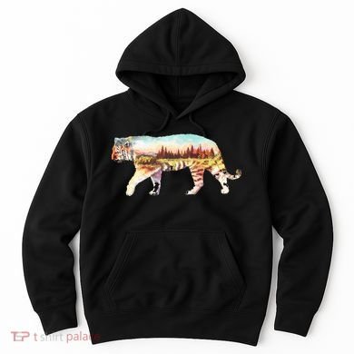 Adventurous Tiger Wilderness Graphic Hoodie