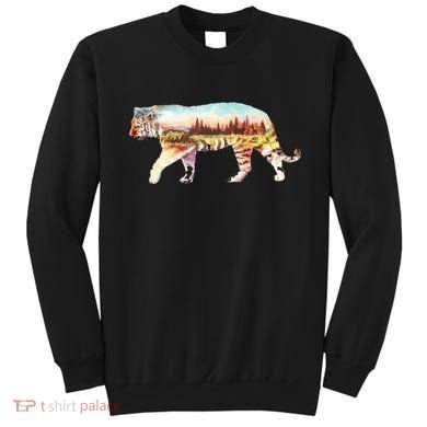 Adventurous Tiger Wilderness Graphic Sweatshirt