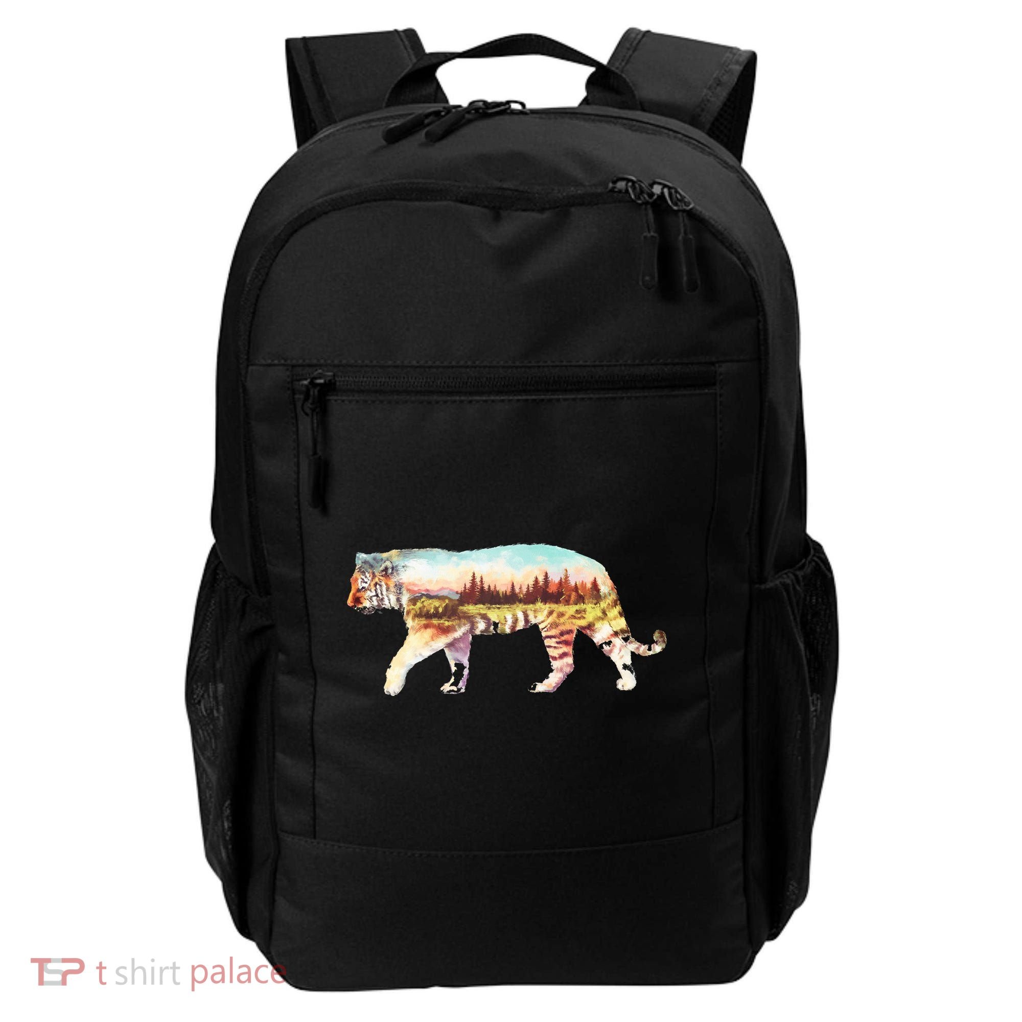 Adventurous Tiger Wilderness Graphic Backpack
