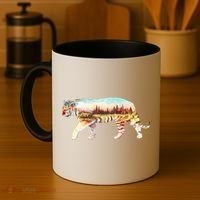 Adventurous Tiger Wilderness Graphic Coffee Mug thumb 4