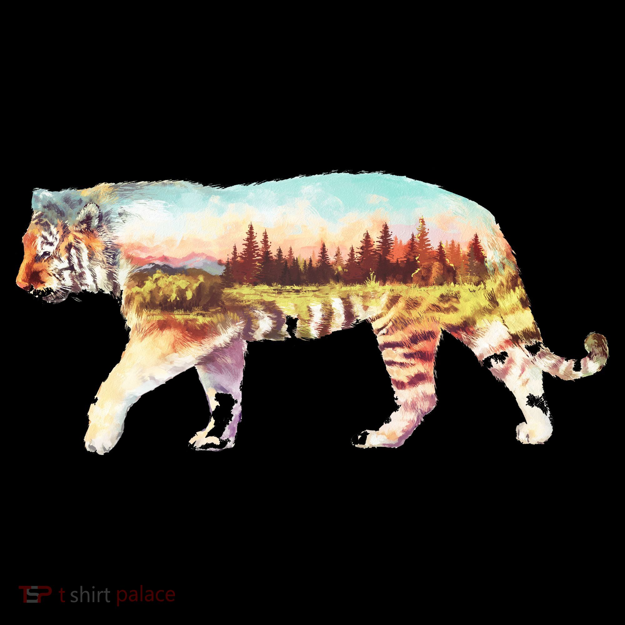 Adventurous Tiger Wilderness Graphic Women's Hoodie
