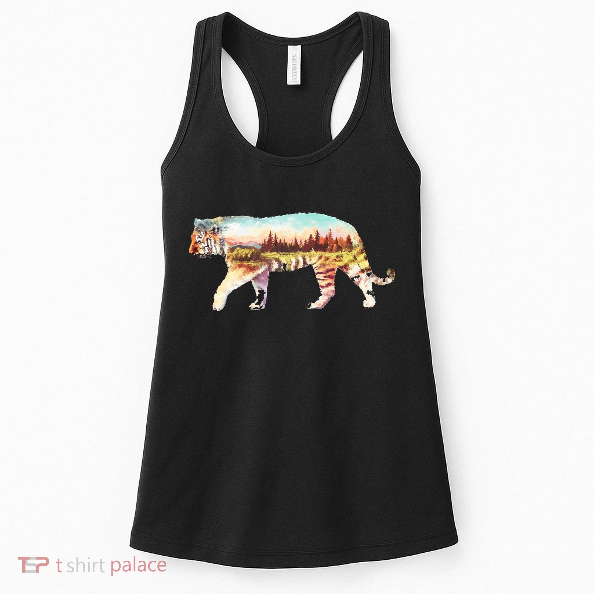 Adventurous Tiger Wilderness Graphic Women's Tank Top