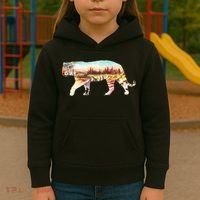 Adventurous Tiger Wilderness Graphic Kids Hoodie thumb 3