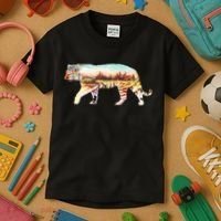 Adventurous Tiger Wilderness Graphic Kids T-Shirt thumb 3
