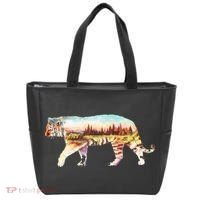 Adventurous Tiger Wilderness Graphic Tote Bag thumb 0