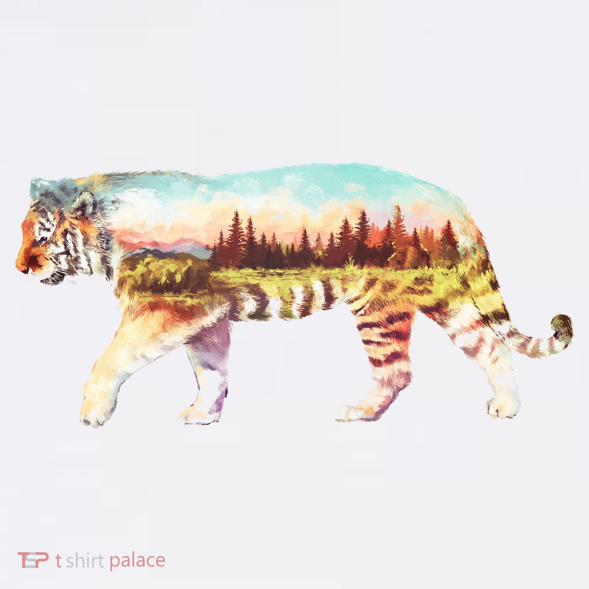 Adventurous Tiger Wilderness Graphic Garment-Dyed Sweatshirt