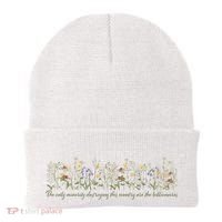 Anti Trump Wildflowers Corrupt Billionaires Beanie thumb 0