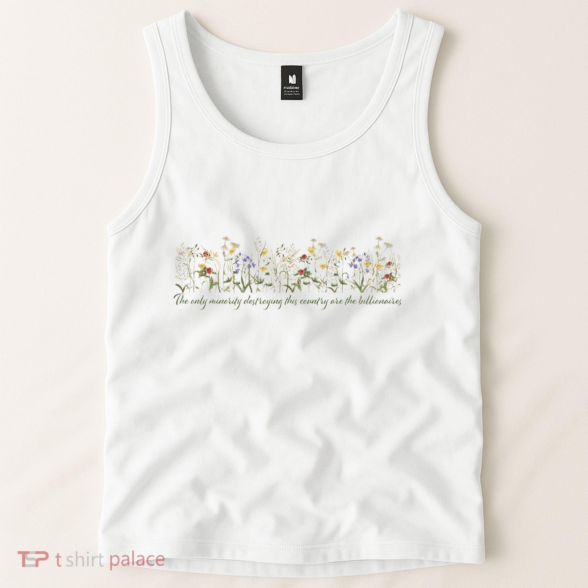 Anti Trump Wildflowers Corrupt Billionaires Tank Top