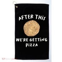 After This We're Getting Pizza Jewish Passover Matzah Seder Gift Golf Towel thumb 0