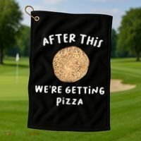 After This We're Getting Pizza Jewish Passover Matzah Seder Gift Golf Towel thumb 1