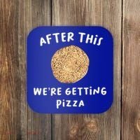 After This We're Getting Pizza Jewish Passover Matzah Seder Gift Coaster thumb 0