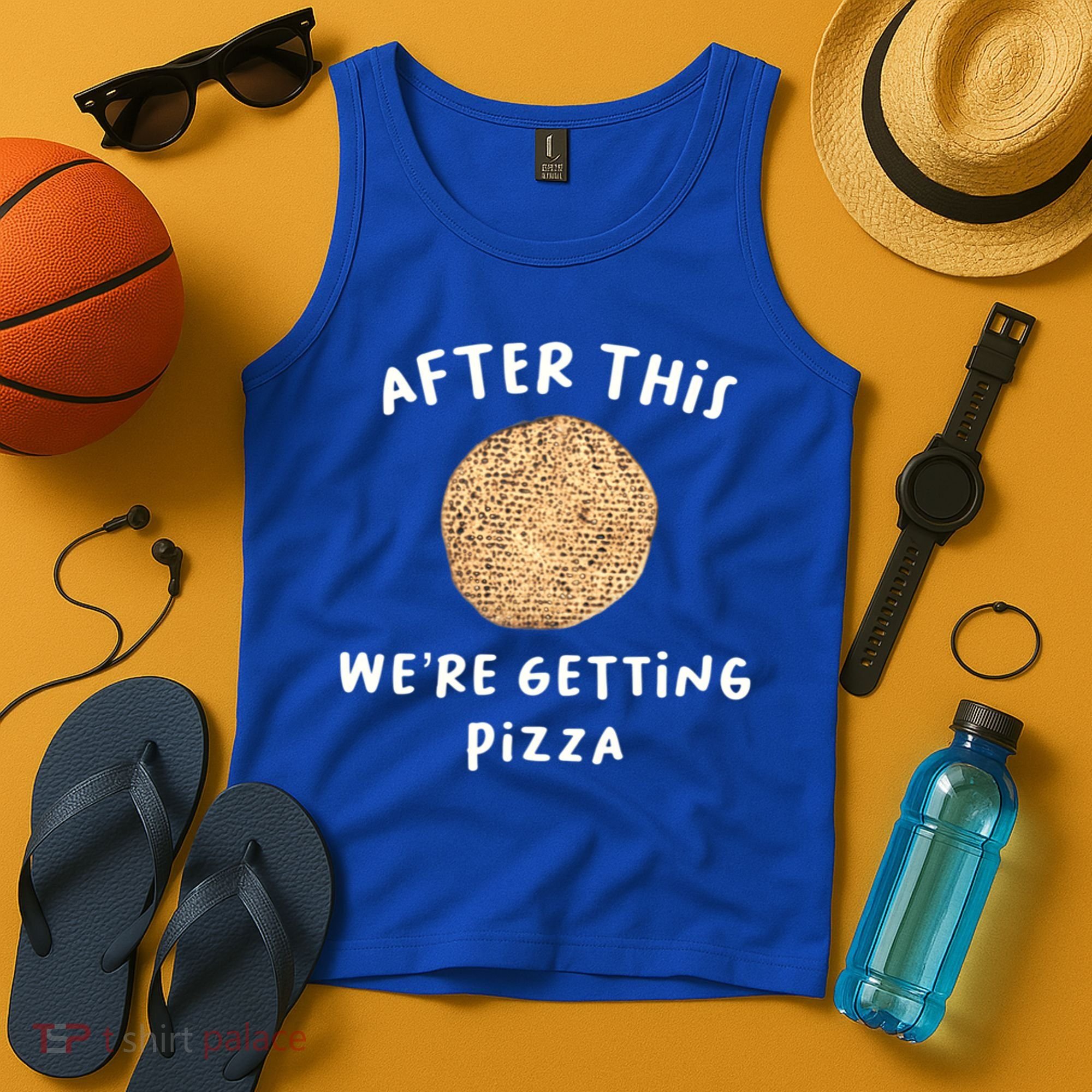 After This We're Getting Pizza Jewish Passover Matzah Seder Gift Tank Top