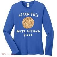 After This We're Getting Pizza Jewish Passover Matzah Seder Gift Women's Long Sleeve Shirt thumb 0