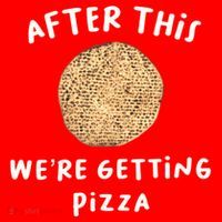 After This We're Getting Pizza Jewish Passover Matzah Seder Gift Santa Hat thumb 1