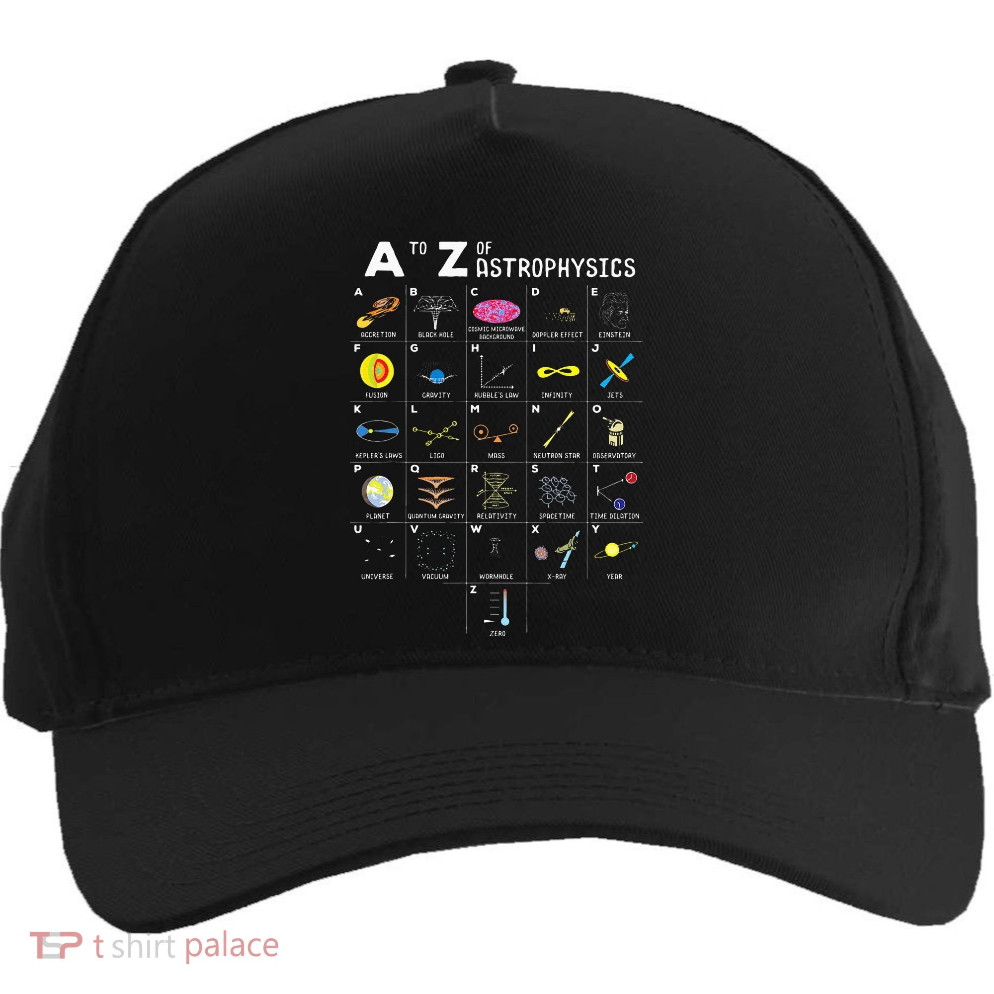 A To Z Funny Astronomy Lover Astrophysics Astronomer Gift Five-Panel Snapback Cap