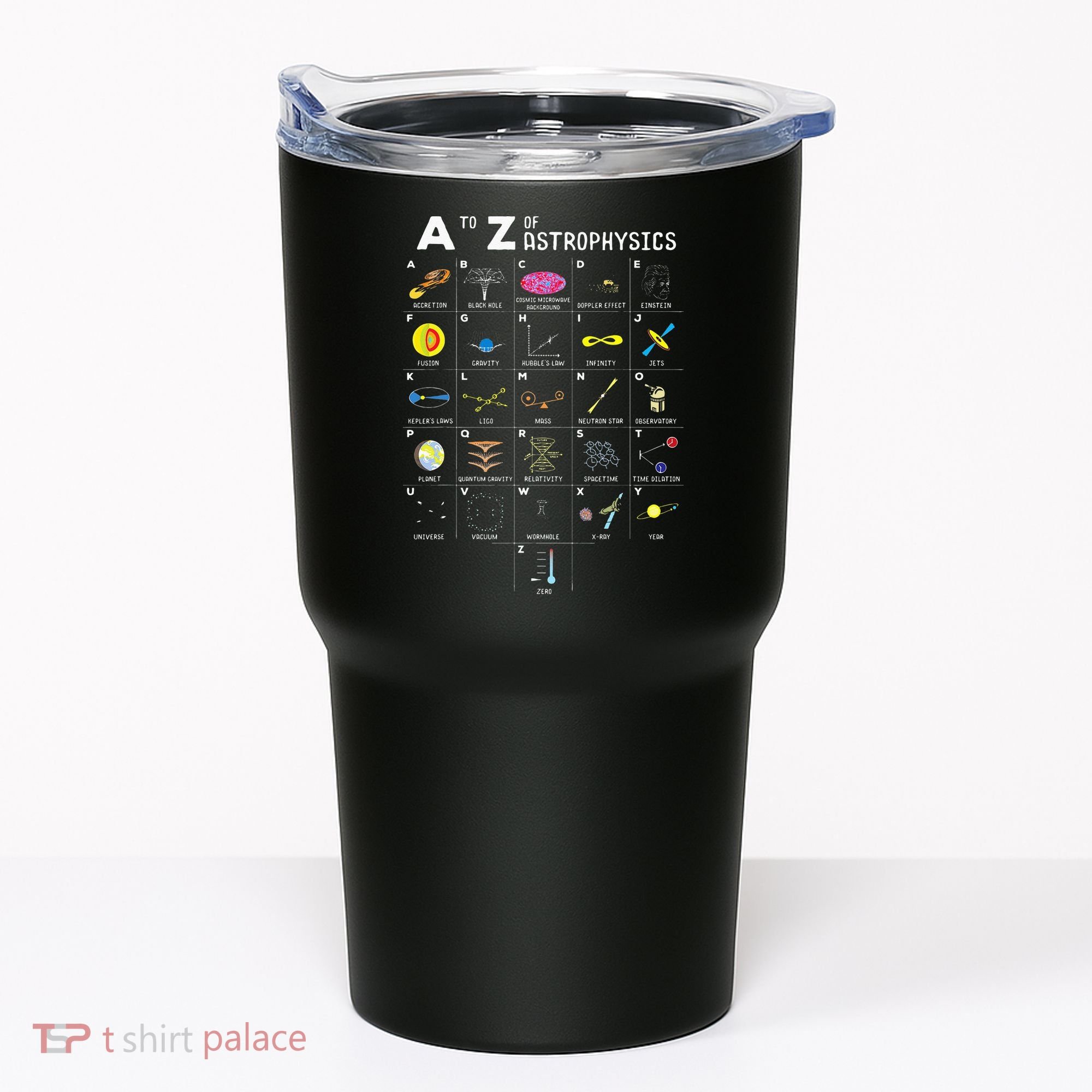 A To Z Funny Astronomy Lover Astrophysics Astronomer Gift Tumbler