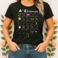 A To Z Funny Astronomy Lover Astrophysics Astronomer Gift Women's T-Shirt thumb 2