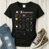 A To Z Funny Astronomy Lover Astrophysics Astronomer Gift Women's T-Shirt thumb 3