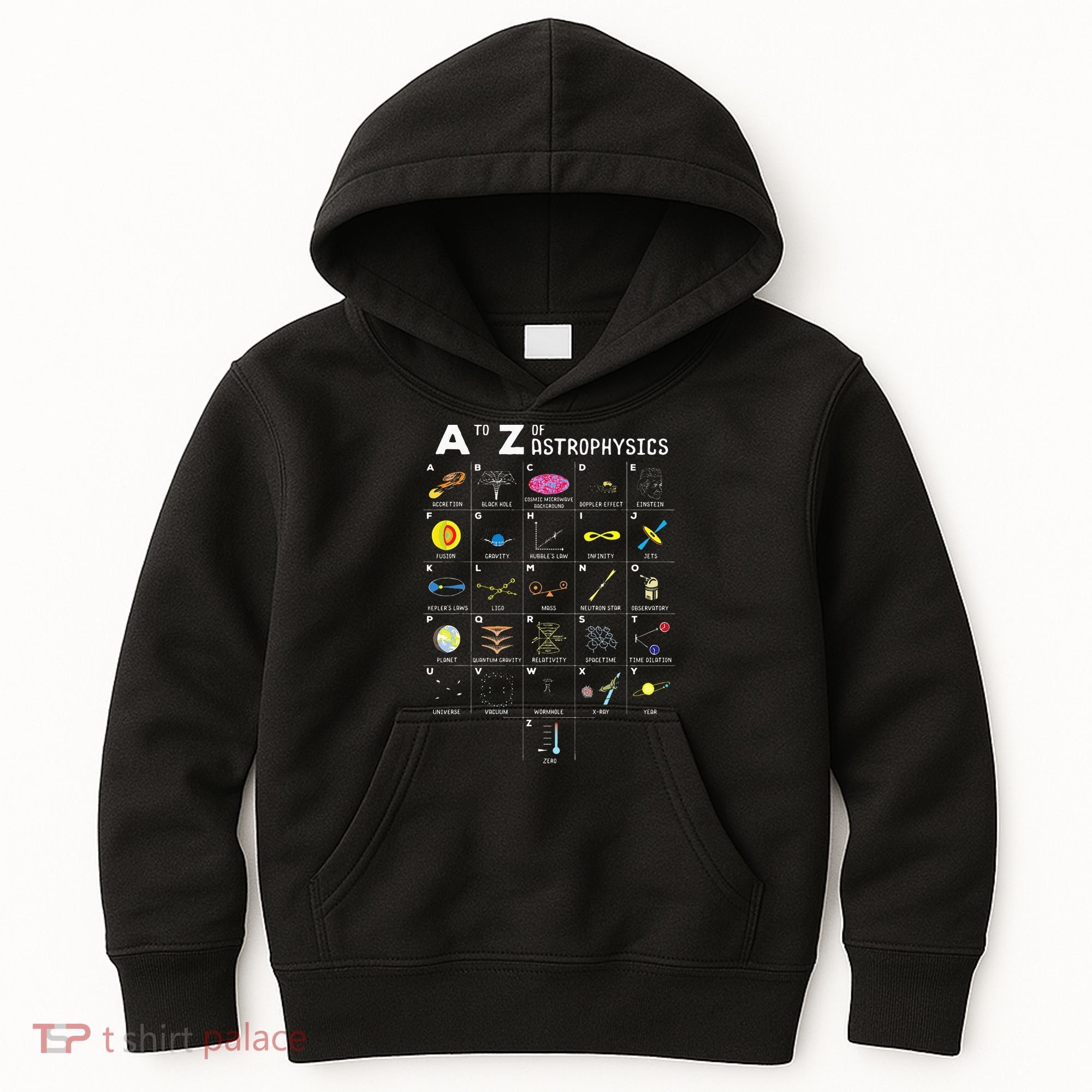 A To Z Funny Astronomy Lover Astrophysics Astronomer Gift Kids Hoodie