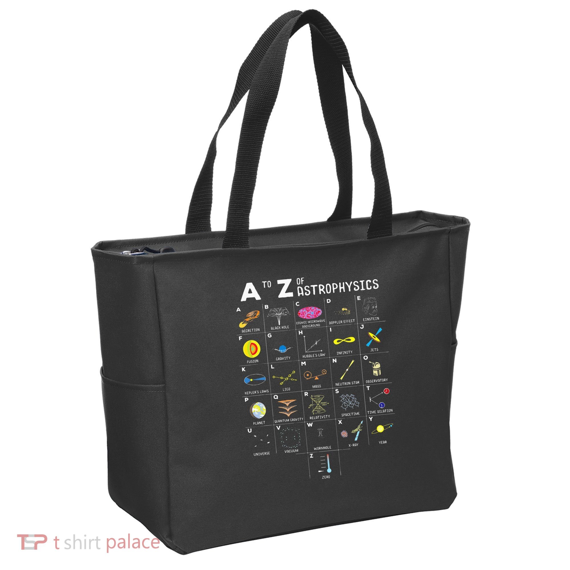 A To Z Funny Astronomy Lover Astrophysics Astronomer Gift Tote Bag