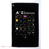 A To Z Funny Astronomy Lover Astrophysics Astronomer Gift Golf Towel thumb 0
