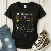 A To Z Funny Astronomy Lover Astrophysics Astronomer Gift Women's T-Shirt thumb 3