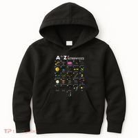 A To Z Funny Astronomy Lover Astrophysics Astronomer Gift Kids Hoodie thumb 0