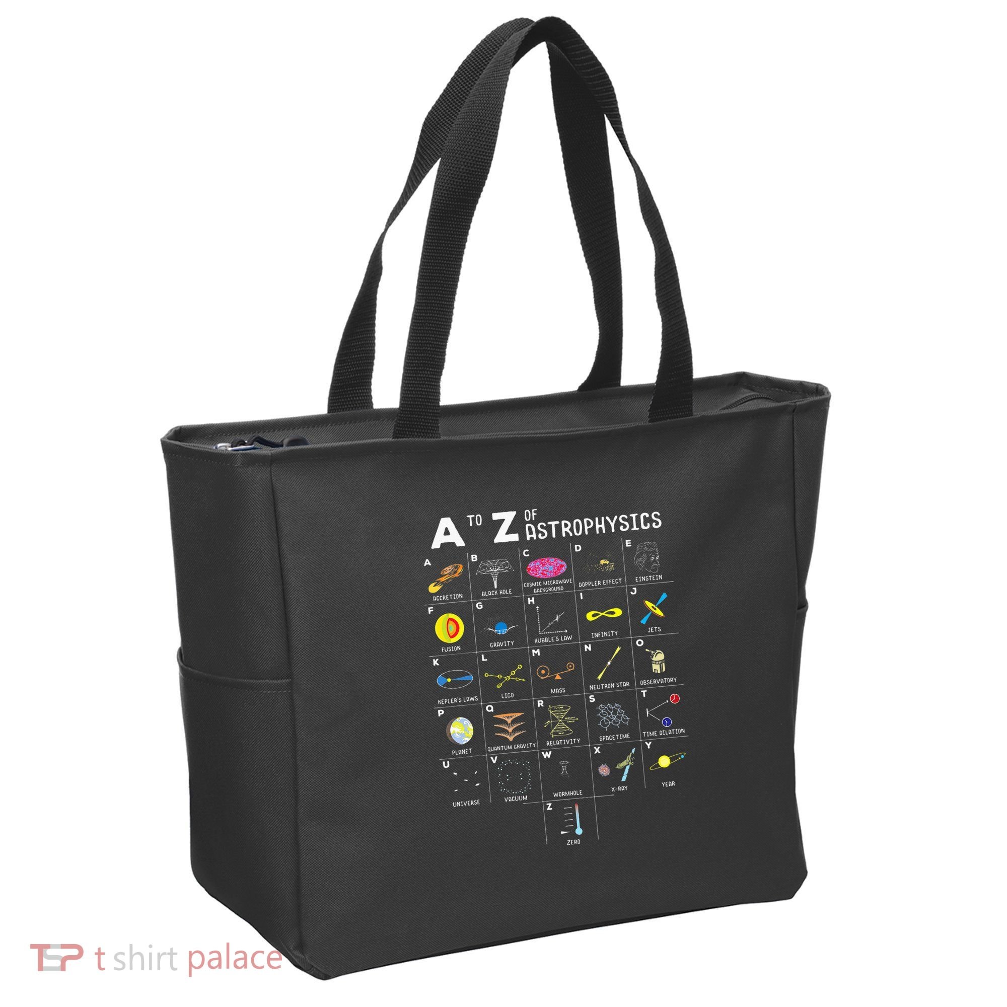 A To Z Funny Astronomy Lover Astrophysics Astronomer Gift Tote Bag