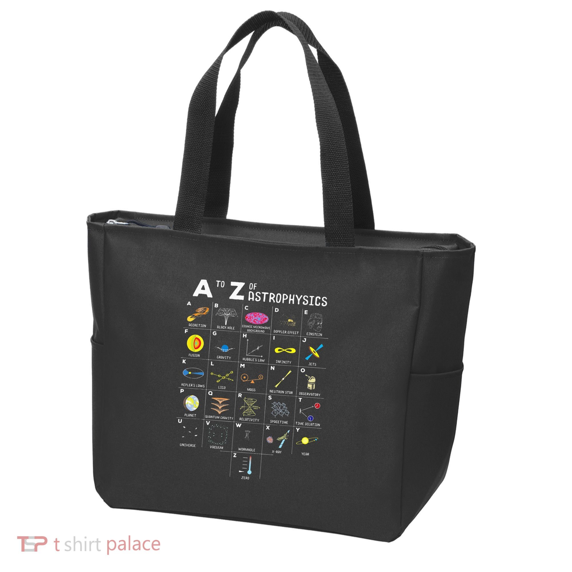 A To Z Funny Astronomy Lover Astrophysics Astronomer Gift Tote Bag