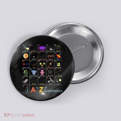 A To Z Funny Astronomy Lover Astrophysics Astronomer Button