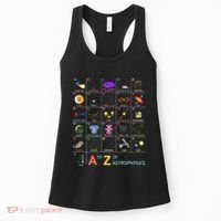 A To Z Funny Astronomy Lover Astrophysics Astronomer Women's Tank Top thumb 0