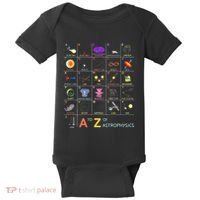 A To Z Funny Astronomy Lover Astrophysics Astronomer Baby Bodysuit thumb 0