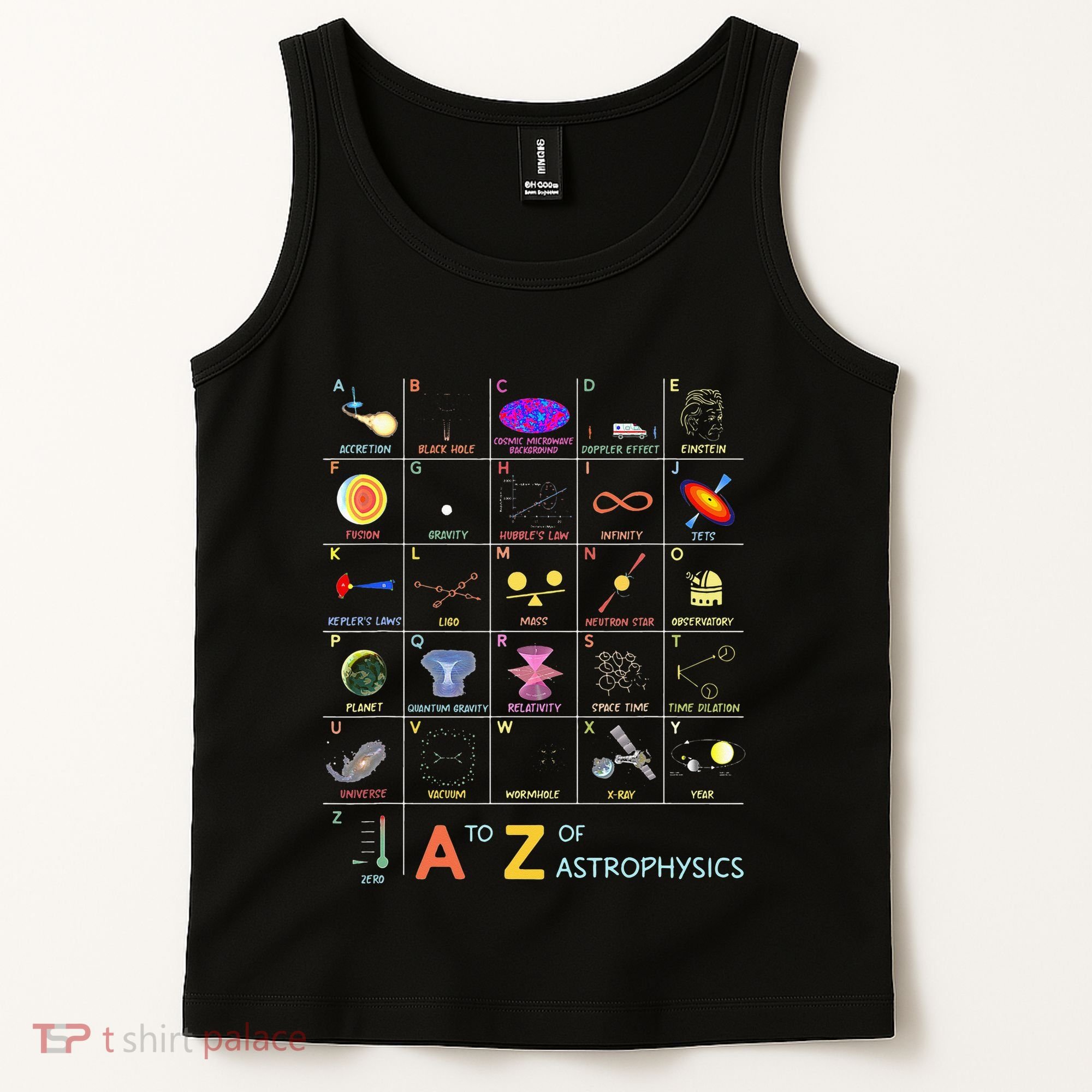 A To Z Funny Astronomy Lover Astrophysics Astronomer Tank Top