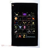 A To Z Funny Astronomy Lover Astrophysics Astronomer Golf Towel thumb 0