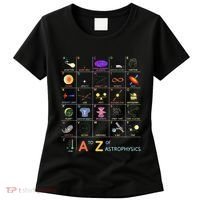 A To Z Funny Astronomy Lover Astrophysics Astronomer Women's T-Shirt thumb 0